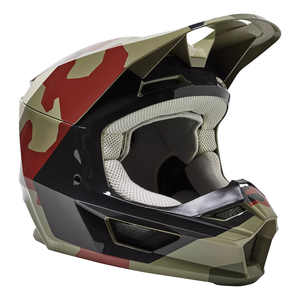 Fox Racing V1 Core Bnkr Helmet (Green Camo)